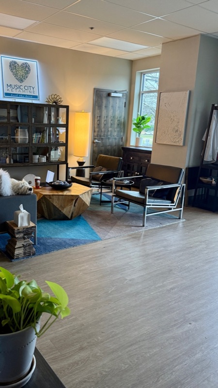 Music City Ketamine welcoming lobby